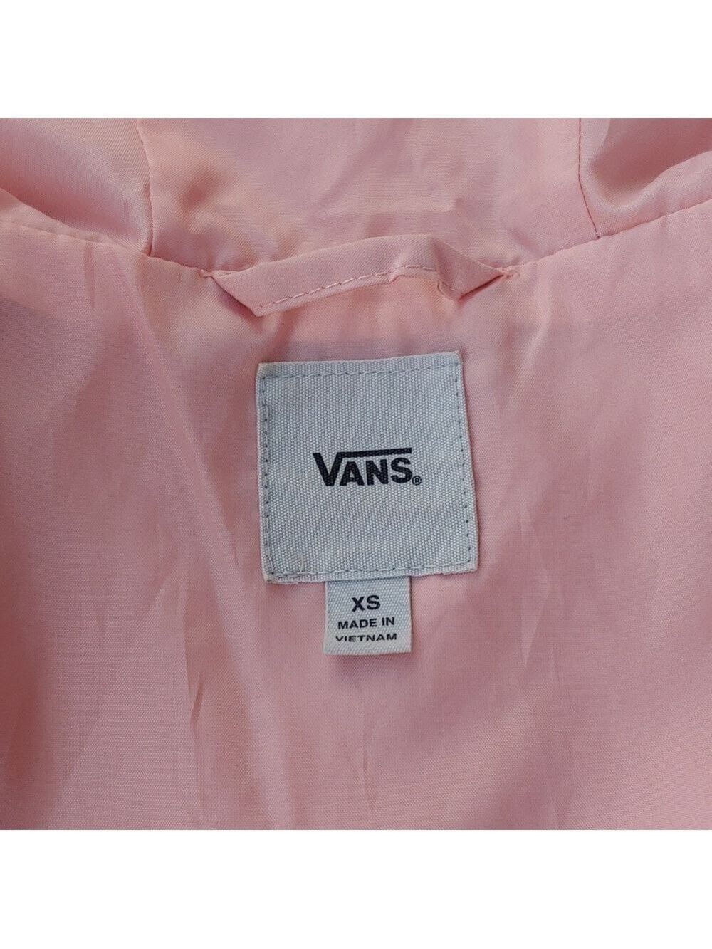 Vans Light Pink Zip-Up Hooded Windbreaker Jacket in Women's XS - Picture 13 of 17